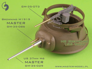 Master GM-35-073 Browning M2HB .50 cal (12,7mm) - do montażu na pierścieniu M49 (karetka D40721 / kołyska D40733 / skrzynka D40731 lub D90078) 1/35 – imagen 3