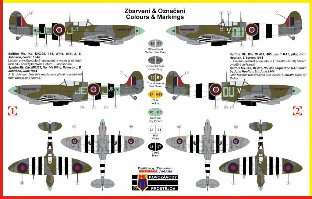 Kozavody Prostejov KPM0083 Supermarine Spitfire Mk.IXe 1/72 – imagen 2