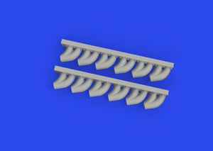 Eduard 648959 P-39 exhaust stacks rounded PRINT EDUARD 1/48 – immagine 3