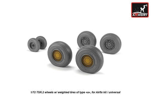Armory Models AW72414 BAC TSR.2 wheels w/ weighted tires, type “a” (DL) 1/72 – Bild 3