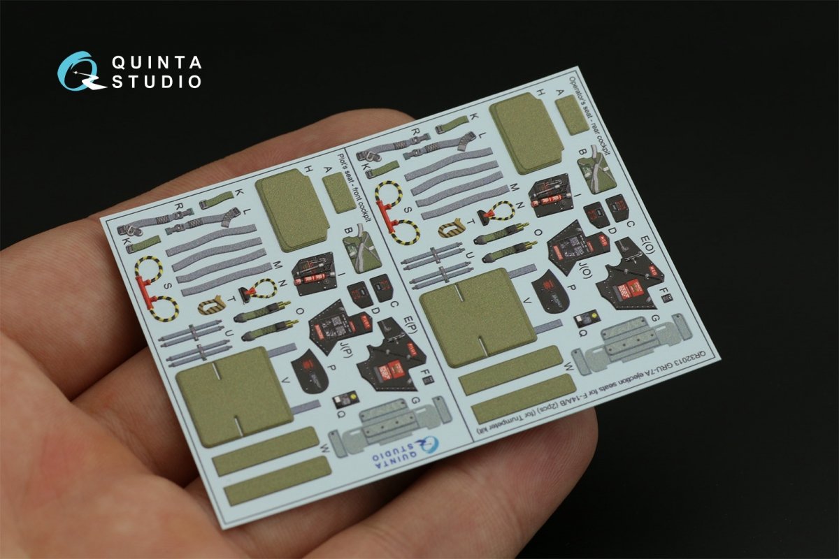 Quinta Studio QR32013 GRU-7A ejection seats F-14A/B (2 pcs) ( Trumpeter ) 1/32 – imagen 10