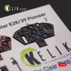 KELIK K48110 Gloster E28/39 Pioneer - interior 3D decals for ClearProp kit 1/48 – Bild 2