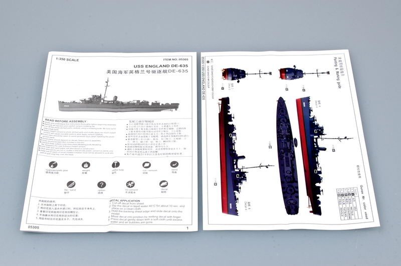 Trumpeter 05305 USS ENGLAND DE-635 1/350 – zdjęcie 6