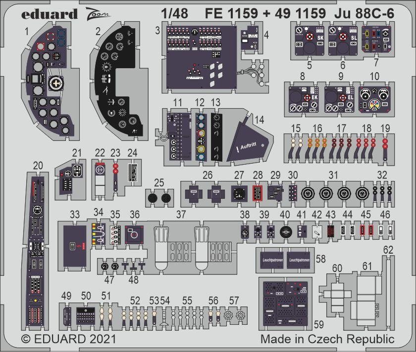 Eduard BIG49283 Ju 88C-6 ICM 1/48 – imagen 4