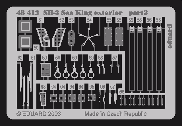 Eduard 48412 SH-3 exterior 1/48 (HASEGAWA) – imagen 2
