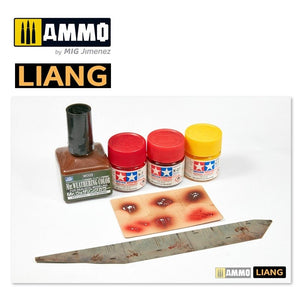 Liang 0005 Splashes Blood Effects Airbrush Stencils – image 3