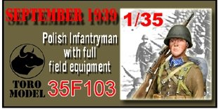 ToRo Model 35F103 Wrzesień 1939 - Żołnierz Piechoty w Pełnym Wyposażeniu Polowym / September 1939 - Polish Soldier with full field equipment 1/35 – imagen 2