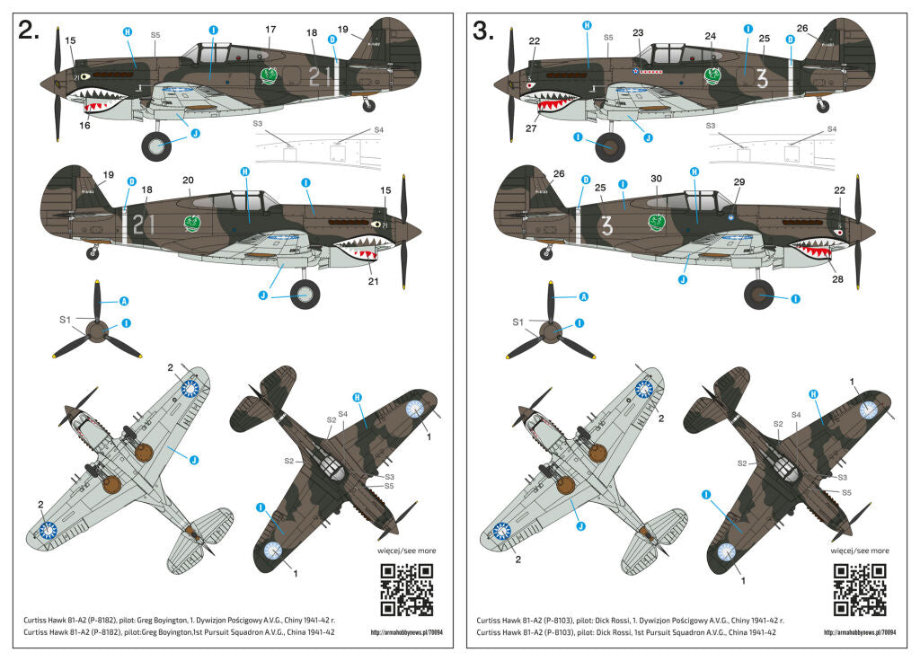 Arma Hobby 70094 Curtiss Hawk 81-A2 Flying Tigers 1/72 – image 6