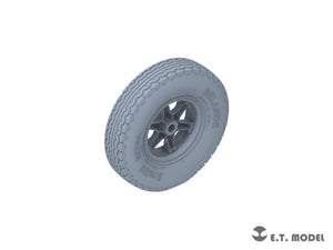 E.T. Model P35-134 WWII German Sd.Kfz.7(8t) Sagged Front Wheels &amp;amp; Spare Wheel Type.3 for Dragon / Trumpeter kit 1/35 – imagen 3