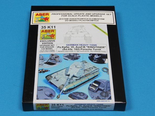 Aber 35K11 Pz.Kpfw. VI, Ausf.B (Sd.Kfz. 182) King Tiger (Porsche Turret) 1/35 – imagen 9