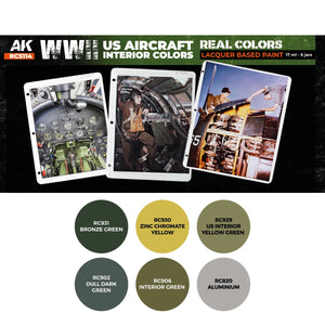 AK Interactive RCS114 WWII US Aircraft Interior Colors 6x17ml – immagine 2