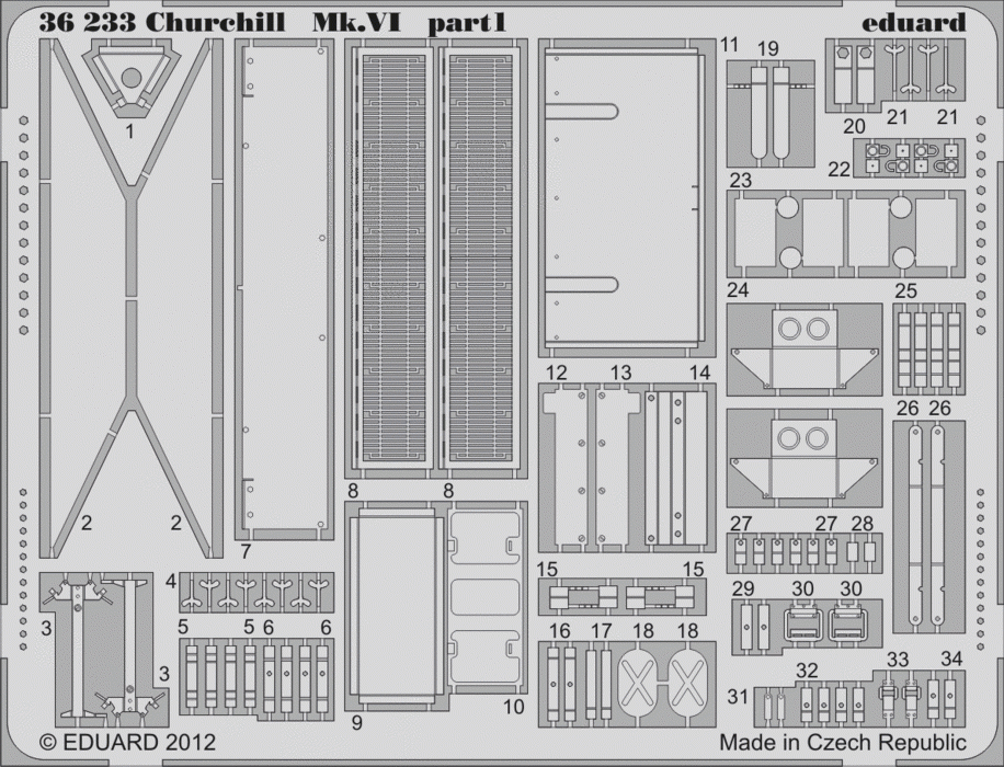 Eduard 36233 Churchill Mk. VI 1/35 AFV Club – immagine 2