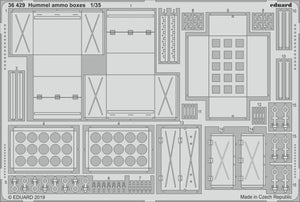 Boîtes de munitions Hummel Eduard 36429 1/35 TAMIYA