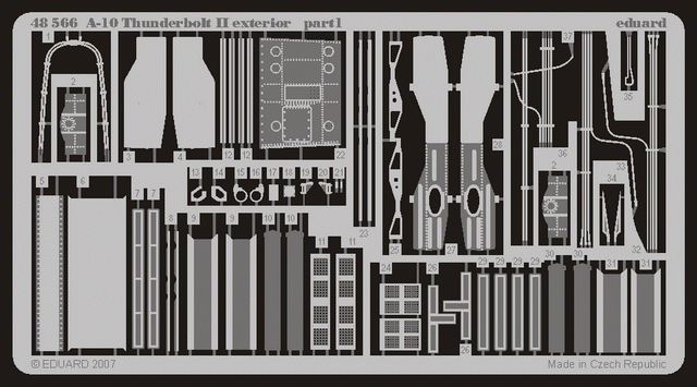 Eduard 48566 A-10 exterior 1/48 (ITALERI)