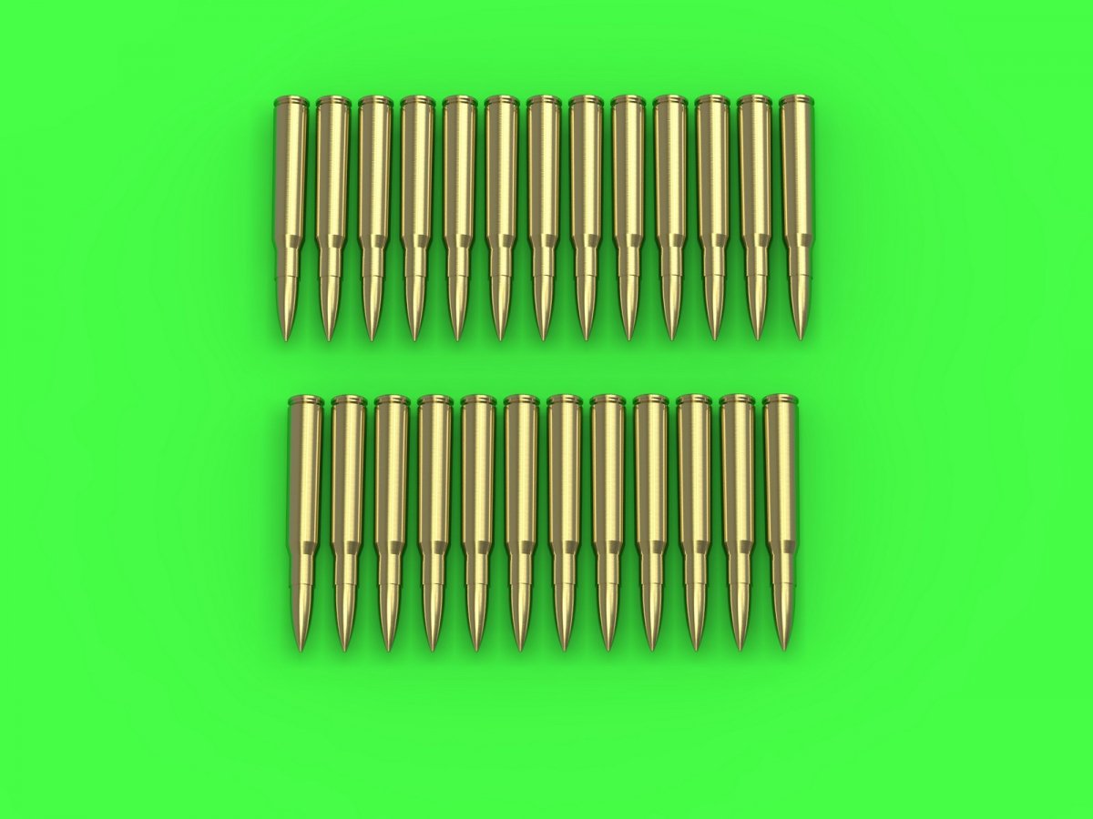 Master GM-16-004 M1919 Browning .30 caliber (7.62mm) - cartridges (25 pieces) 1/16