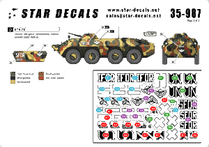 Star Decals 35-987 Balkan Peacekeepers #1 Ukrainian BTR-70 1/35 – imagen 2