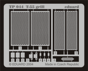 Grille Eduard TP044 T-55 1/35 Tamiya