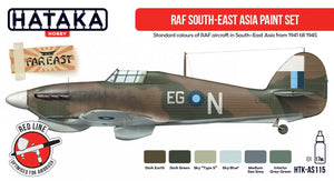 Hataka AS115 RAF South-East Asia paint set 6x17 ml