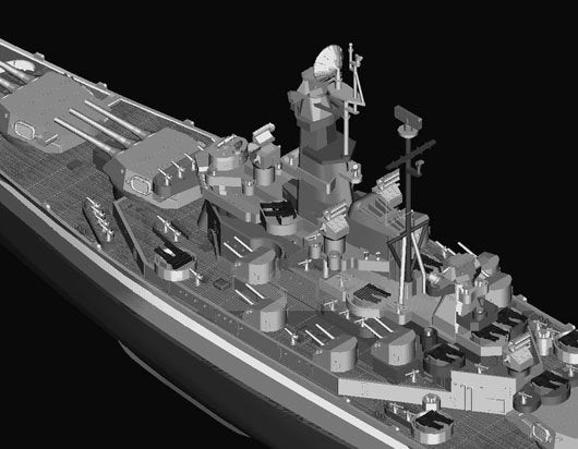 Trumpeter 05760 U.S.S. South Dakota BB-57 1/700 – zdjęcie 4