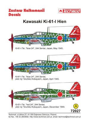 Techmod 72027 - Kawasaki Ki-61 Hien 1/72 – image 2