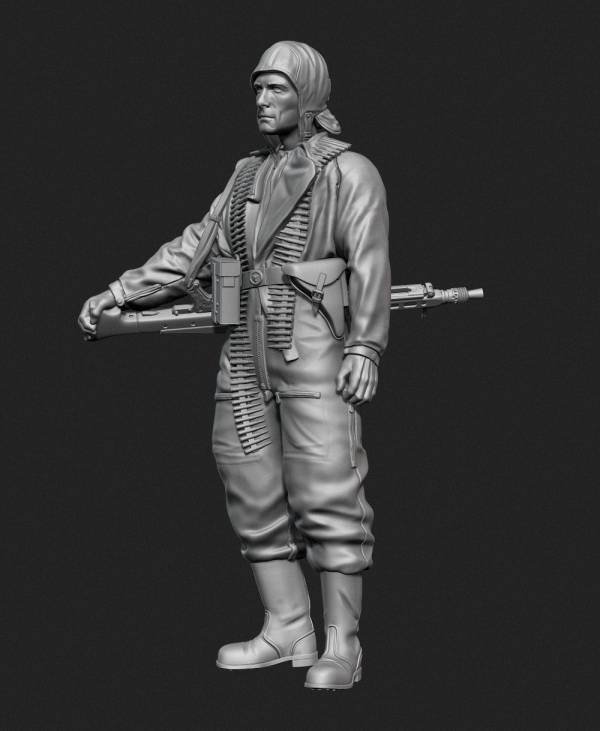 Panzer Art FI35-132 allemand Fallschirmjäger Oder Front No.2 1/35