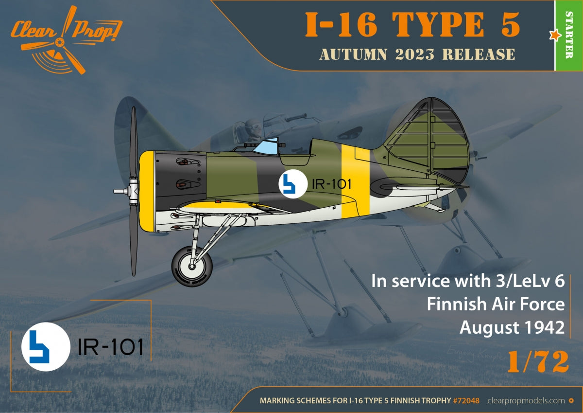 Clear Prop! CP72048 I-16 type 5 en service finlandais - Kit de démarrage 1/72 – image 6