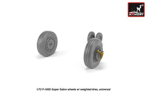 Armory Models AW72319 F-100D Super Sabre wheels w/ weighted tyres 1/72 – immagine 4