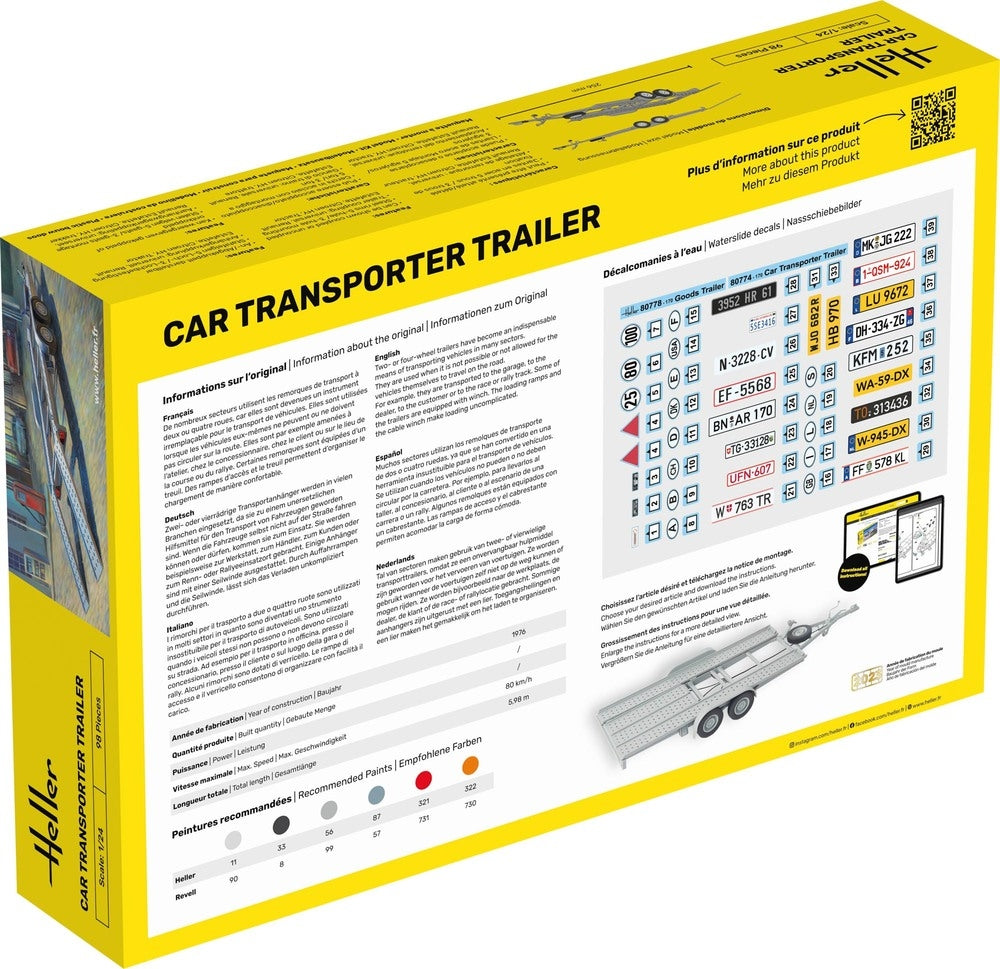 Heller 80774 Car Transport Trailer 1/24 – imagen 5
