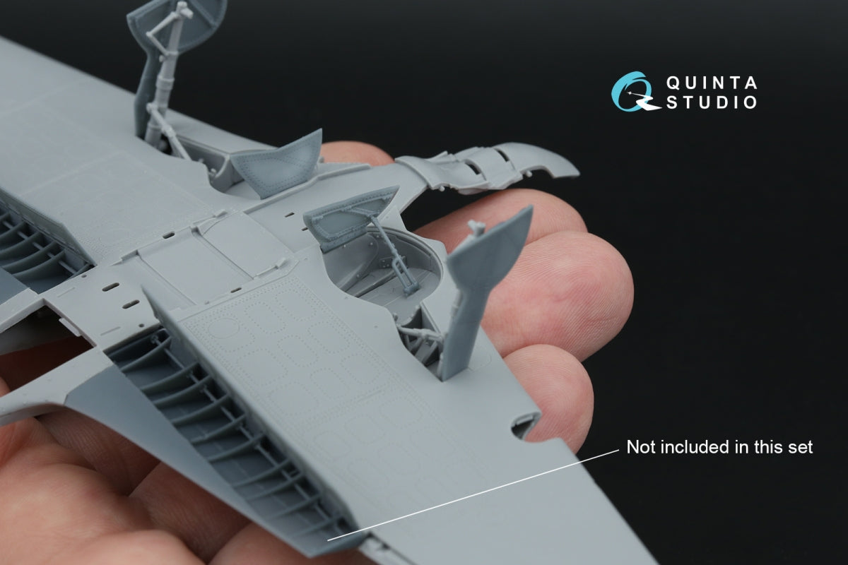 Quinta Studio QT48146 Yak-7B Undercarriage covers (Zvezda) 1/48