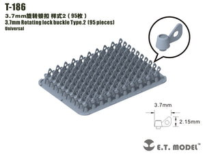 ET Model T-186 3.7mm Rotating lock buckle Type.2（95 pieces)