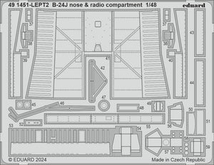 Eduard 491451 B-24J nose &amp;amp; radio compartment HOBBY BOSS 1/48 – Bild 2