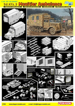 Dragon 6766 Sd.Kfz.3 Maultier Ambulance 1/35 – Bild 2