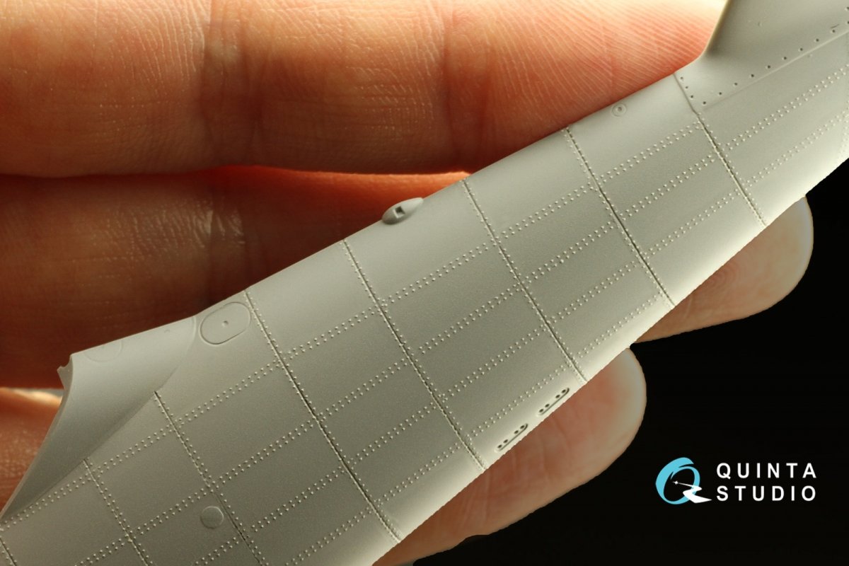 Quinta Studio QRV-025 Double riveting rows (rivet size 0.20 mm, gap 0.8 mm, suits 1/32 scale), White color, total length 5,8 m/19 ft – imagen 4