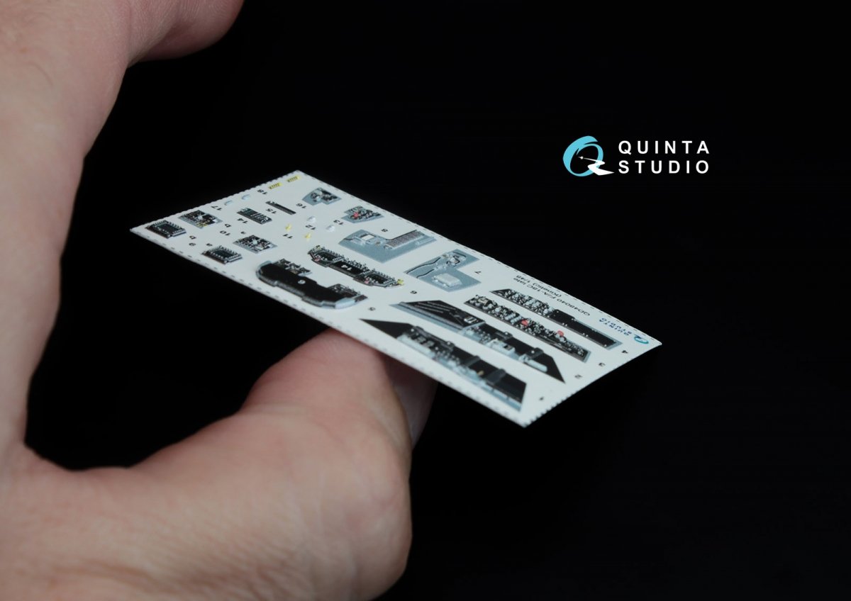 Quinta Studio QD48040 F/A-18С (late) 3D-Printed &amp;amp; coloured Interior on decal paper (for Kinetic) 1/48 – Bild 6