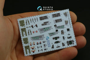 Quinta Studio QD72027 F-14A 3D-Printed &amp;amp; coloured Interior on decal paper (for Hasegawa kit) 1/72 – imagen 2