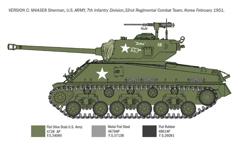 Italeri 6586 Sherman M4A3E8 - Korean War 1/35 – image 5