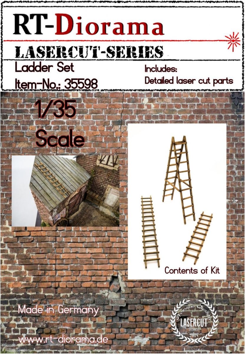 RT-Diorama 35598 Ladder set (3 pcs.) 1/35