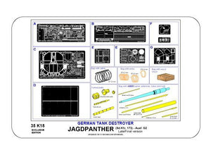 Aber 35K18 Sd,Kfz. 173 Jagdpanther - late/final version 1/35 – imagen 14