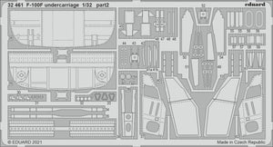 Eduard 32461 F-100F F-100F undercarriage for Trumpeter 1/32 – Bild 2