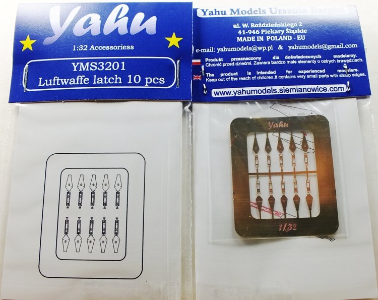 Yahu YMS3201 Luftwaffe latch 10 pcs – zapinki 1/32
