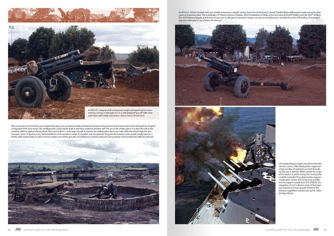 AK Interactive AK130007 AMERICAN ARTILLERY IN VIETNAM EN – imagen 3