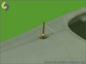 Master AM-32-041 He-162 Salamander - ensemble d&amp;#39;armement et de détails (embouts de canon MG 151, indicateur de train d&amp;#39;atterrissage avant et tube Pitot) (1/32)  – image 3