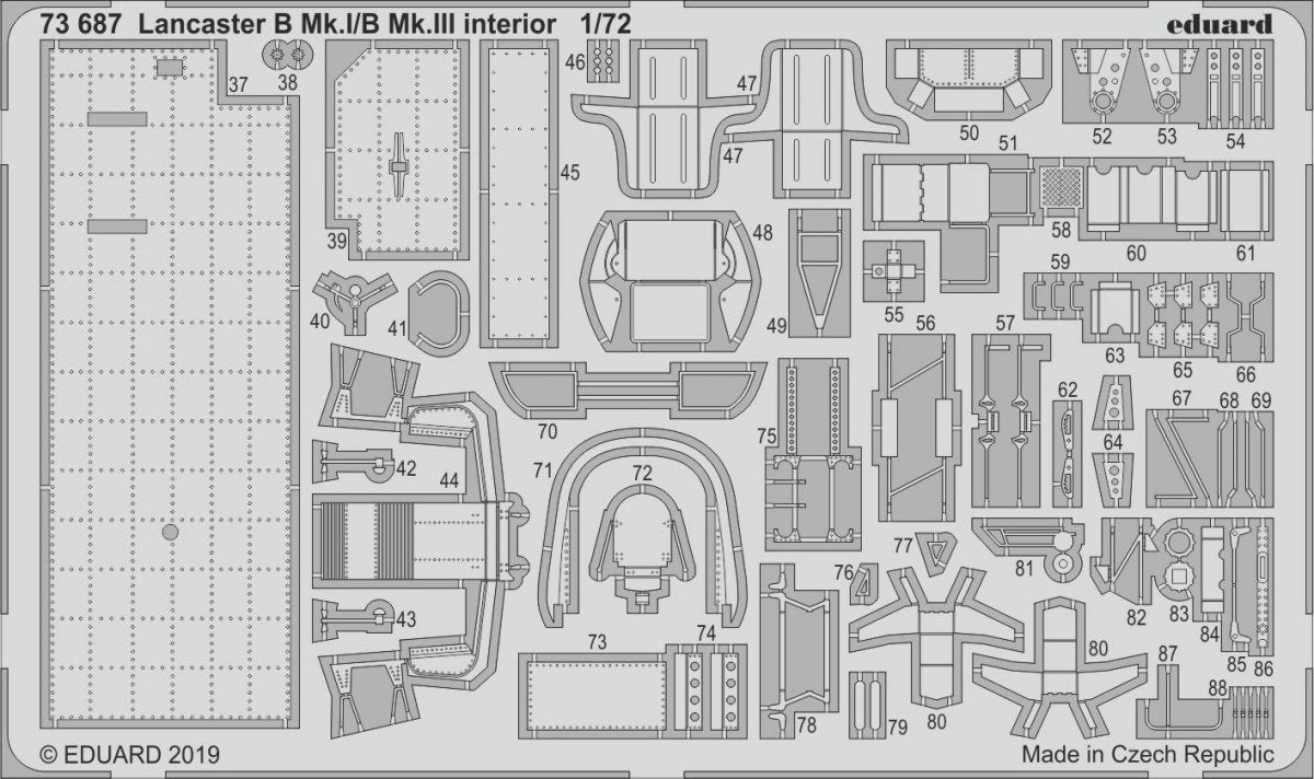 Eduard 73687 Lancaster B Mk. I/B Mk. III interior 1/72 AIRFIX – immagine 2