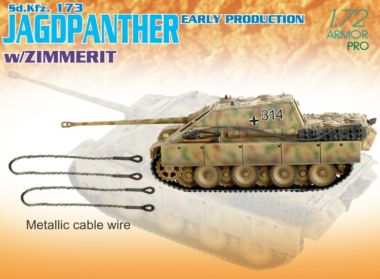 Dragon 7241 Sd.Kfz. 173 JAGDPANT. E.PROD.w/ZIMMERIT 1/72 – Bild 5