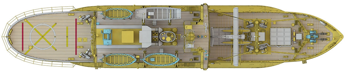 Hasegawa HP001 Antarctic research ship Soya Second Antarctic expedition 1/250 – zdjęcie 5