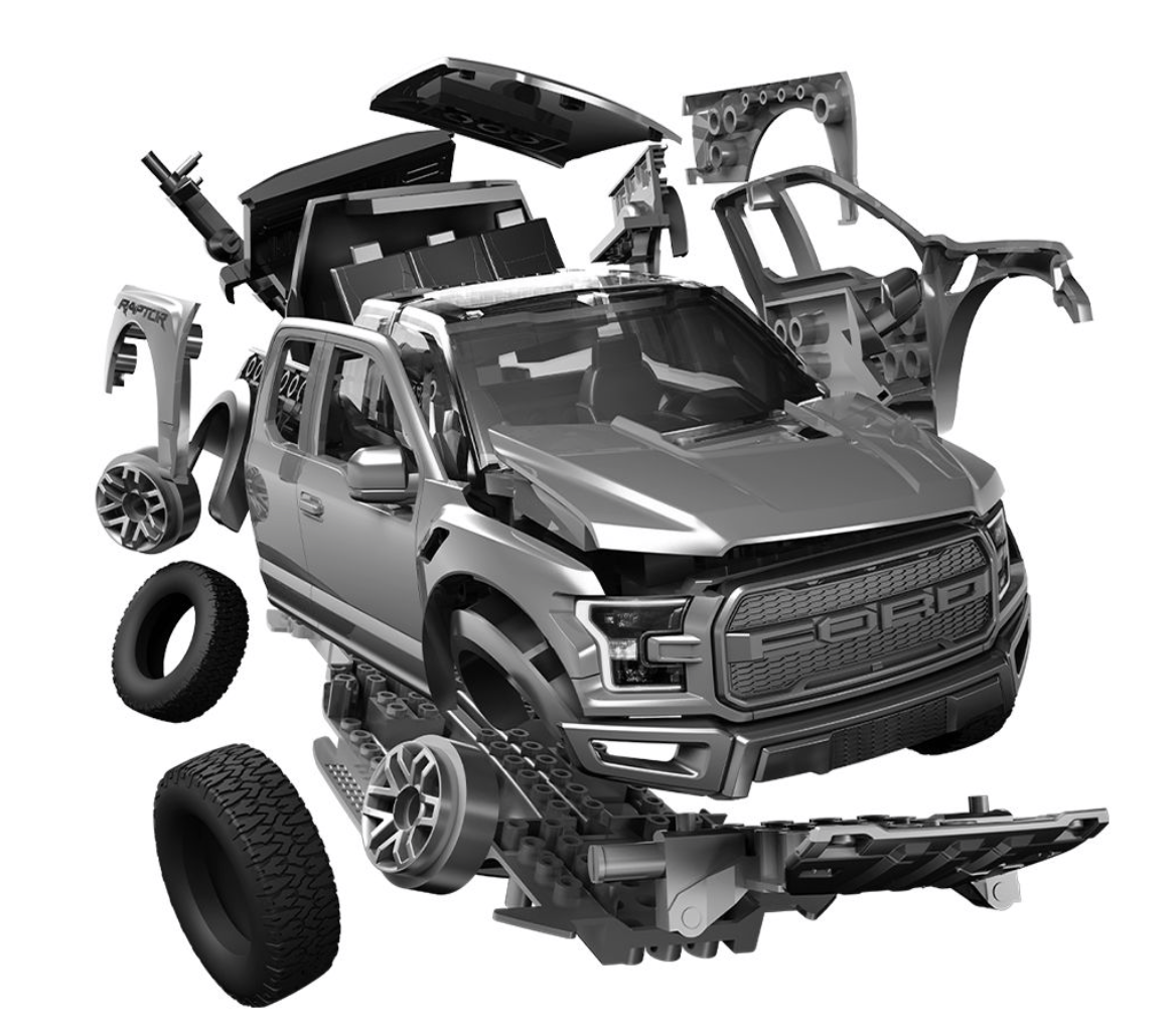 Airfix 6053 QUICKBUILD Ford F-150 Raptor - Grey – Bild 7