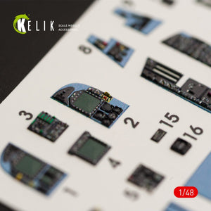 KELIK K48028 F/A-18A &amp;quot;HORNET&amp;quot; INTERIOR 3D DECALS FOR KINETIC KIT 1/48 – immagine 3