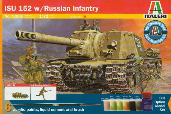 Italeri 73005 ISU-152 avec infanterie russe - Maquette