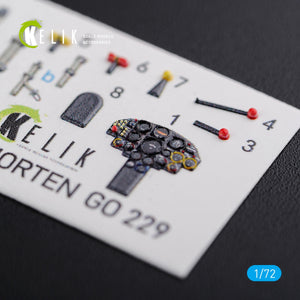KELIK K72100 Horten Go 229 interior 3D decals for Revell kit 1/72 – immagine 4