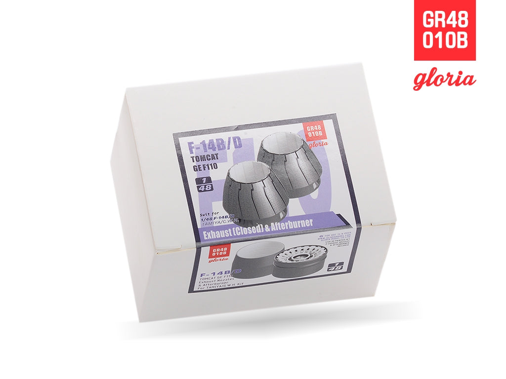 Gloria GR48010B F-14B/D F110-GE-400 Exhaust Nozzle &amp;amp; Afterburner CLOSED TAMIYA/G.W.H. 1/48 – immagine 3